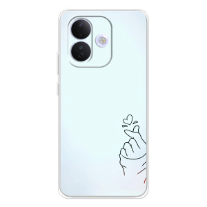 Чехлы (Знак сердечка) на Xiaomi Redmi Note 17 Pro – Сердце на голубом