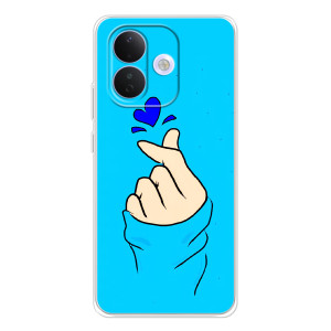 Чехлы (Знак сердечка) на Xiaomi Redmi Note 17 Pro – Сердце на синем