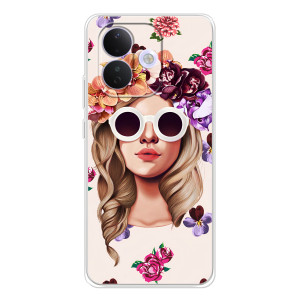 Чехол с картинкой Модные Девчонки Xiaomi Redmi Note 17 Pro – Девушка в очках