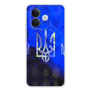Чехол с украинским гербом на Xiaomi Redmi Note 17 Pro – Гербы на синем