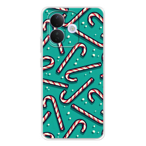 Силиконовый бампер на рождество для Xiaomi Redmi Note 17 Pro (Леденцы)