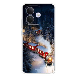 Силиконовый бампер на рождество для Xiaomi Redmi Note 17 Pro (Поезд)