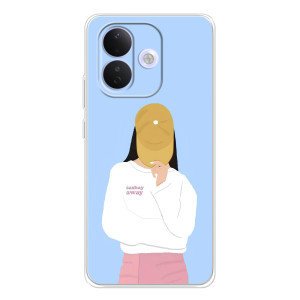 Силіконовый Чохол на Xiaomi Redmi Note 17 Pro з картинкой Модных девушек (Жовта кепка)