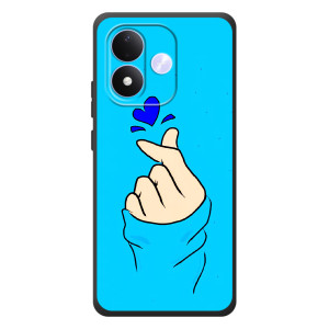 Чехлы (Знак сердечка) на Xiaomi Redmi Note 17 (Сердце на синем)