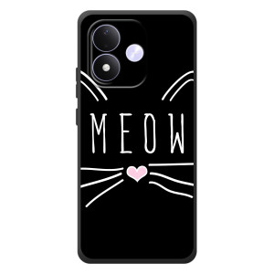 Бампер с изображением Котиков для Сяоми Редми Ноте 17 – КОТИК MEOW