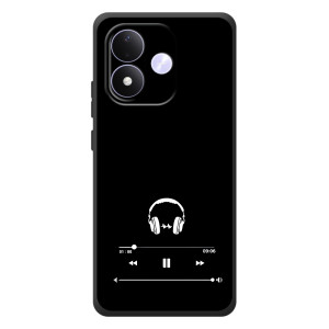 Чехол с картинками на черном фоне для Xiaomi Redmi Note 17 – Плеер