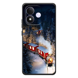 Силиконовый бампер на рождество для Xiaomi Redmi Note 17 – Поезд