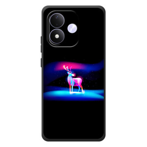 Силиконовый бампер с картинкой животных для Xiaomi Redmi Note 17 – Яркий олень