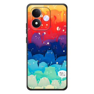Силиконовый чехол с котиком для Xiaomi Redmi Note 17 (Mew)