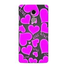 Чехлы для любимой на Сяомі Редмі Ноут 4 (VPrint) (Pink hearts)