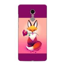 Чохли з картинкою Лисичка для Xiaomi Redmi Note 4 (VPrint) (Лиса з трояндою)
