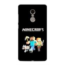 Чохол Майнкрафт на Xiaomi Redmi Note 4 (AlphaPrint) Minecraft (герої Minecraft)