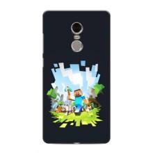 Чохол Майнкрафт на Xiaomi Redmi Note 4 (AlphaPrint) Minecraft (персонажі Minecraft)