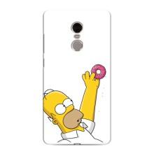 Чjхол з Сімпсонами для Xiaomi Redmi Note 4 (VPrint) (Гомер з пончиком)