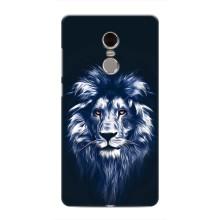 Чохол з картинкою ЛЕВ для Xiaomi Redmi Note 4 (VPrint) (Синій Лев)