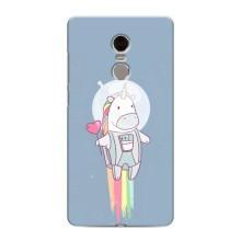 Чехол Unicorn на Xiaomi Redmi Note 4 (Единорог космонавт)