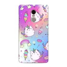 Чехол Unicorn на Xiaomi Redmi Note 4 (Радуга и Единорог)