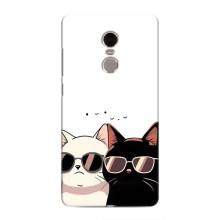 Чехол с рисунком кот на Xiaomi Redmi Note 4 – Коты в очках
