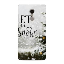 Новогодние, Праздничные Чехлы для Xiaomi Redmi Note 4 - 2024 год – Let it snow