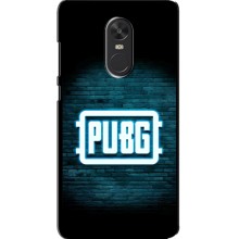 Чехол PUBG для Сяоми Редми Ноут 4Х (AlphaPrint) (Лого PUBG)