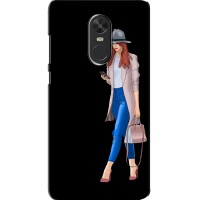 Чехол с картинкой Модные Девчонки Xiaomi Redmi Note 4X (Девушка со смартфоном)