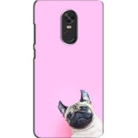 Бампер для Xiaomi Redmi Note 4X с картинкой "Песики" – Собака на розовом