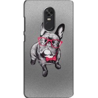 Чехол (ТПУ) Милые собачки для Xiaomi Redmi Note 4X (Бульдог в очках)