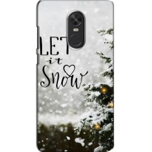 Новогодние, Праздничные Чехлы для Xiaomi Redmi Note 4X - 2024 год (Let it snow)