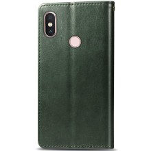 Шкіряний чохол книжка GETMAN Gallant (PU) для Xiaomi Redmi Note 5 Pro / Note 5 (AI Dual Camera) – Зелений