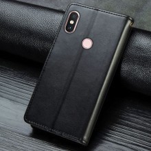 Шкіряний чохол-книжка GETMAN Gallant (PU) для Xiaomi Redmi Note 5 Pro / Note 5 (AI Dual Camera) – Чорний