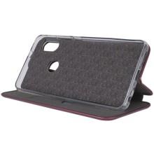 Кожаный чехол-книжка Classy для Xiaomi Redmi Note 5 Pro / Note 5 (DC) – Бордовый