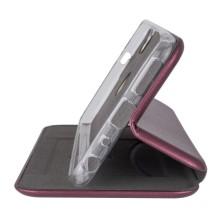 Кожаный чехол-книжка Classy для Xiaomi Redmi Note 5 Pro / Note 5 (DC) – Бордовый