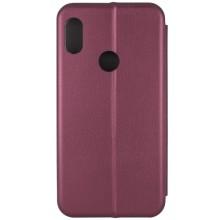 Кожаный чехол-книжка Classy для Xiaomi Redmi Note 5 Pro / Note 5 (DC) – Бордовый