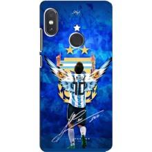 Чехлы для Xiaomi Redmi Note 5 Pro (Leo чемпион) (AlphaPrint) (Месси сборная)