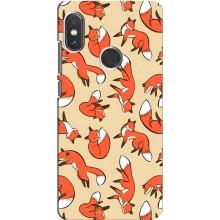 Чехлы с картинкой Лисички для Xiaomi Redmi Note 5 Pro (VPrint) (Лисички)