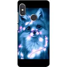Чехлы с картинкой Лисички для Xiaomi Redmi Note 5 Pro (VPrint) (Яркая лисичка)
