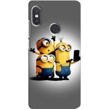 Чехол для Ребёнка на Сяоми Редми Ноут 5 Про (VPrint) – Три миньона