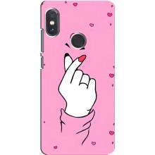 Чохол з принтом для Xiaomi Redmi Note 5 Pro (AlphaPrint - Знак сердечка)