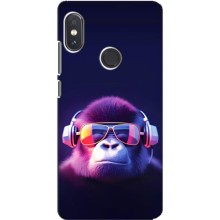 Чохол з Мавпами Xiaomi Redmi Note 5 Pro - (AlphaPrint) (Стильна мавпа)