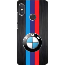 Чехол для Сяоми Редми Ноут 5 Про - с принтом БМВ (AlphaPrint) (Лого BMW)