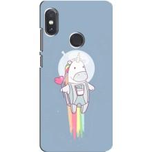 Чехол Unicorn на Xiaomi Redmi Note 5 Pro (Единорог космонавт)