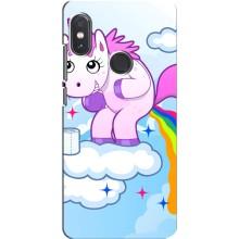 Чехол Unicorn на Xiaomi Redmi Note 5 Pro (Радуга единорожка)