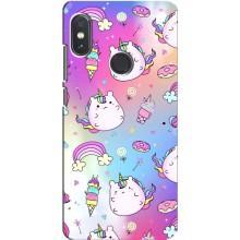 Чехол Unicorn на Xiaomi Redmi Note 5 Pro (Радуга и Единорог)