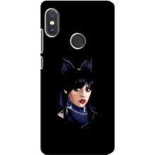 Чехлы Венсдей на Xiaomi Redmi Note 5 Pro Уэнсдей (AlphaPrint) (серьезная Уэнздей)