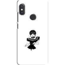 Чехлы Венсдей на Xiaomi Redmi Note 5 Pro Уэнсдей (AlphaPrint) (танец Уэнздей)