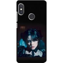 Чехлы Венсдей на Xiaomi Redmi Note 5 Pro Уэнсдей (AlphaPrint) (взгляд Уэнздей)
