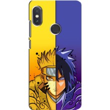 Купить Чехлы на телефон с принтом Anime для Редми Нот 5 про – Naruto Vs Sasuke
