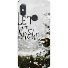 Новорічні, Святкові Чохли для Xiaomi Redmi Note 5 Pro - 2024 год (Let it snow)