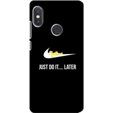 Силиконовый Чехол на Xiaomi Redmi Note 5 Pro с картинкой Nike (Later)