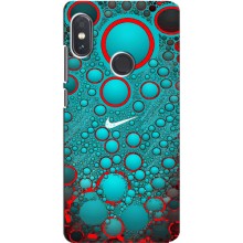 Силиконовый Чехол на Xiaomi Redmi Note 5 Pro с картинкой Nike (Найк зеленый)